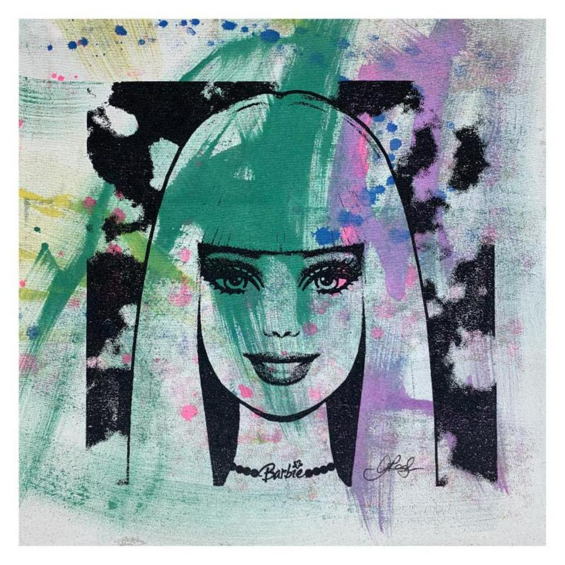 Gail Rodgers, "Barbie" Hand Signed Original Hand Pulled (1 of 2)