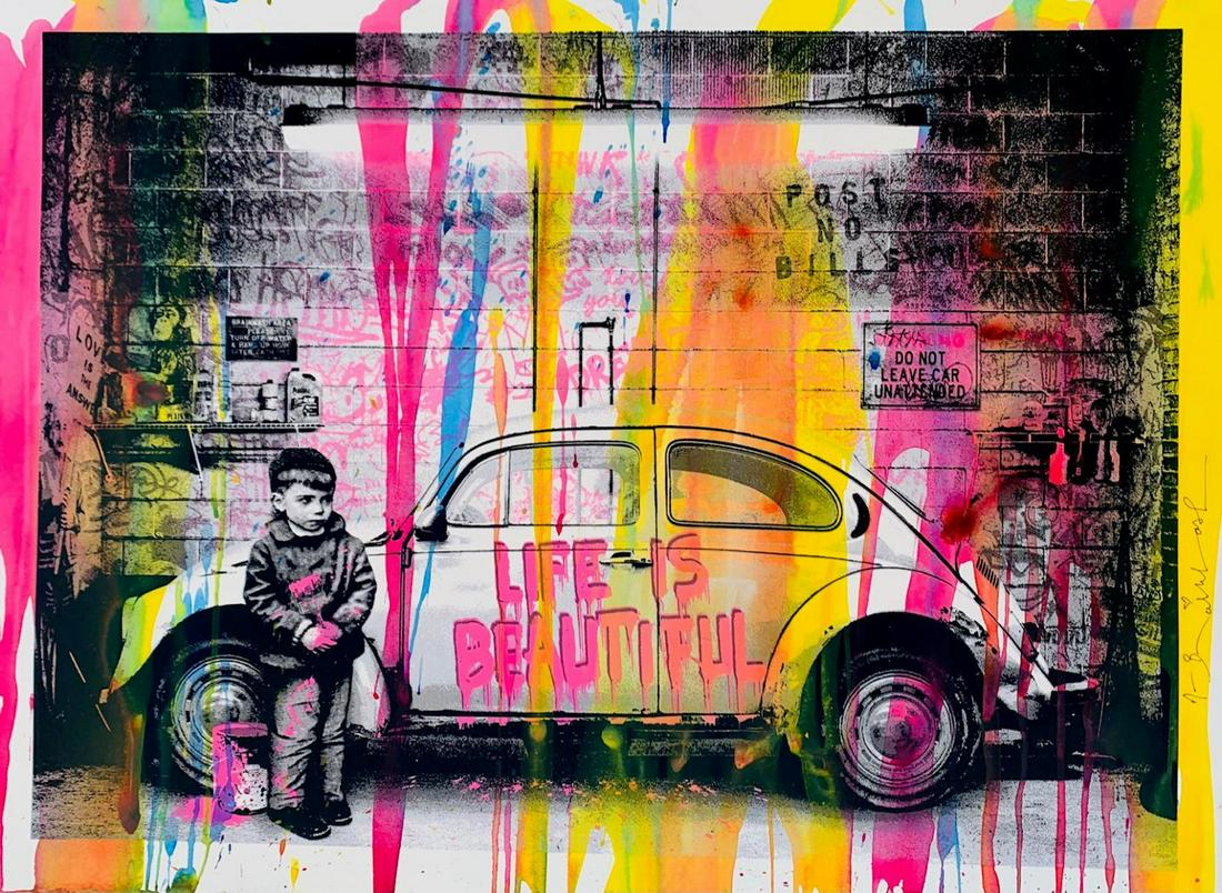 Mr. Brainwash Original One-of-a-Kind Mixed Media "New (1 of 6)