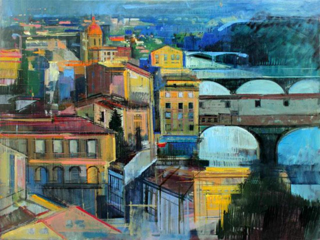 Alex Zwarenstein "Florence at Sundown" Giclee on Canvas (1 of 1)