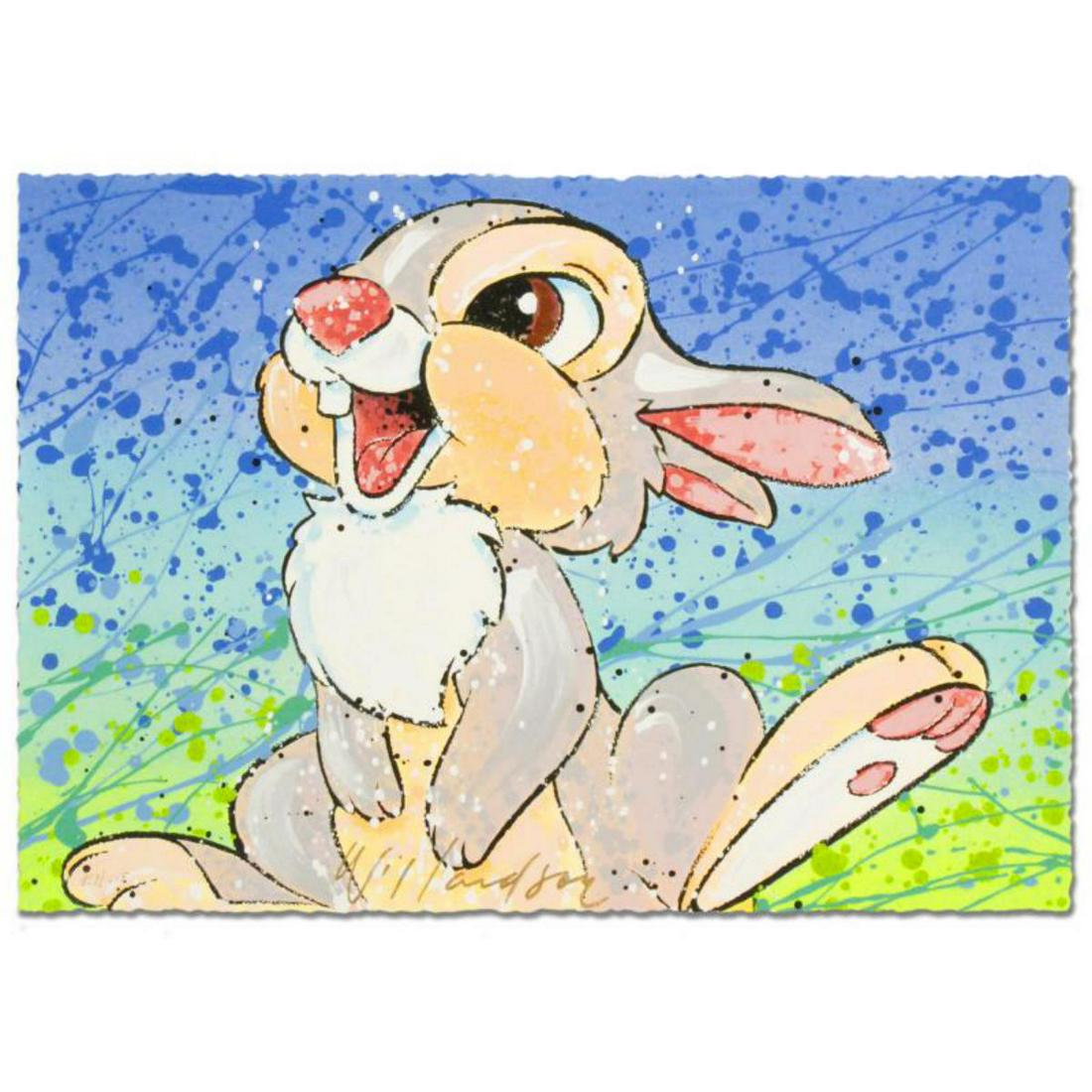 "Thay Thumpin Nice" Disney Limited Edition Serigraph by: With careful details, loyalty to original Disney creations, and a unique, personal flair, David Willardson's artwork is perfect for the casual fan or the avid collector. "Thay Thumpin Nice" is a limit