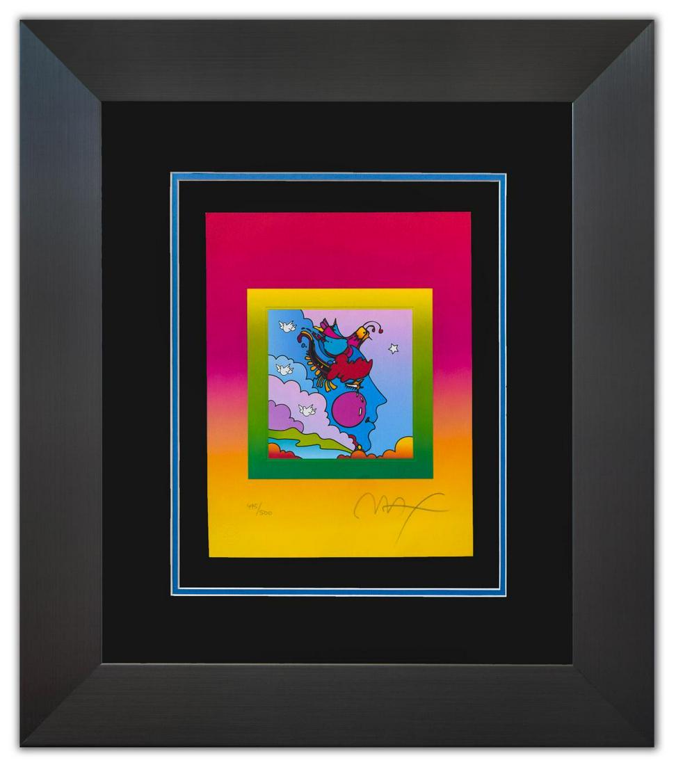 Peter Max- Original Lithograph "Woodstock Profile on (1 of 2)