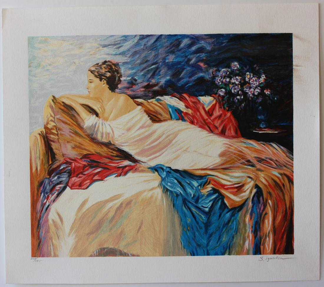Sergey Ignatenko- Original Serigraph on Paper "Mary" (1 of 4)