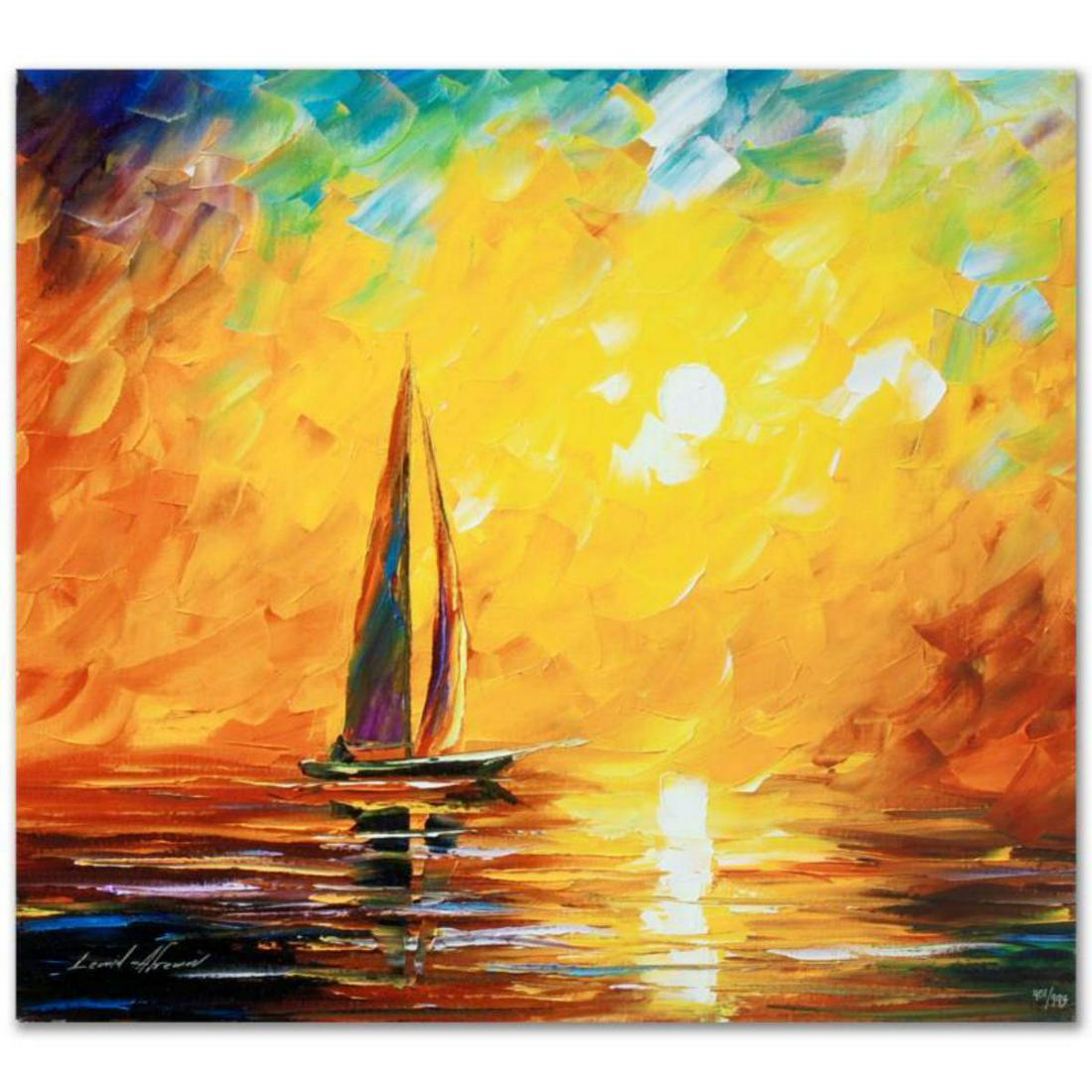 Leonid Afremov (1955-2019) "Tuscan Sun" Limited Edition: Leonid Afremov's (1955-2019) masterful use of color and texture make his paintings unique collectibles that are sure to brighten any wall. "Tuscan Sun" is a limited edition giclee on canvas. The piece