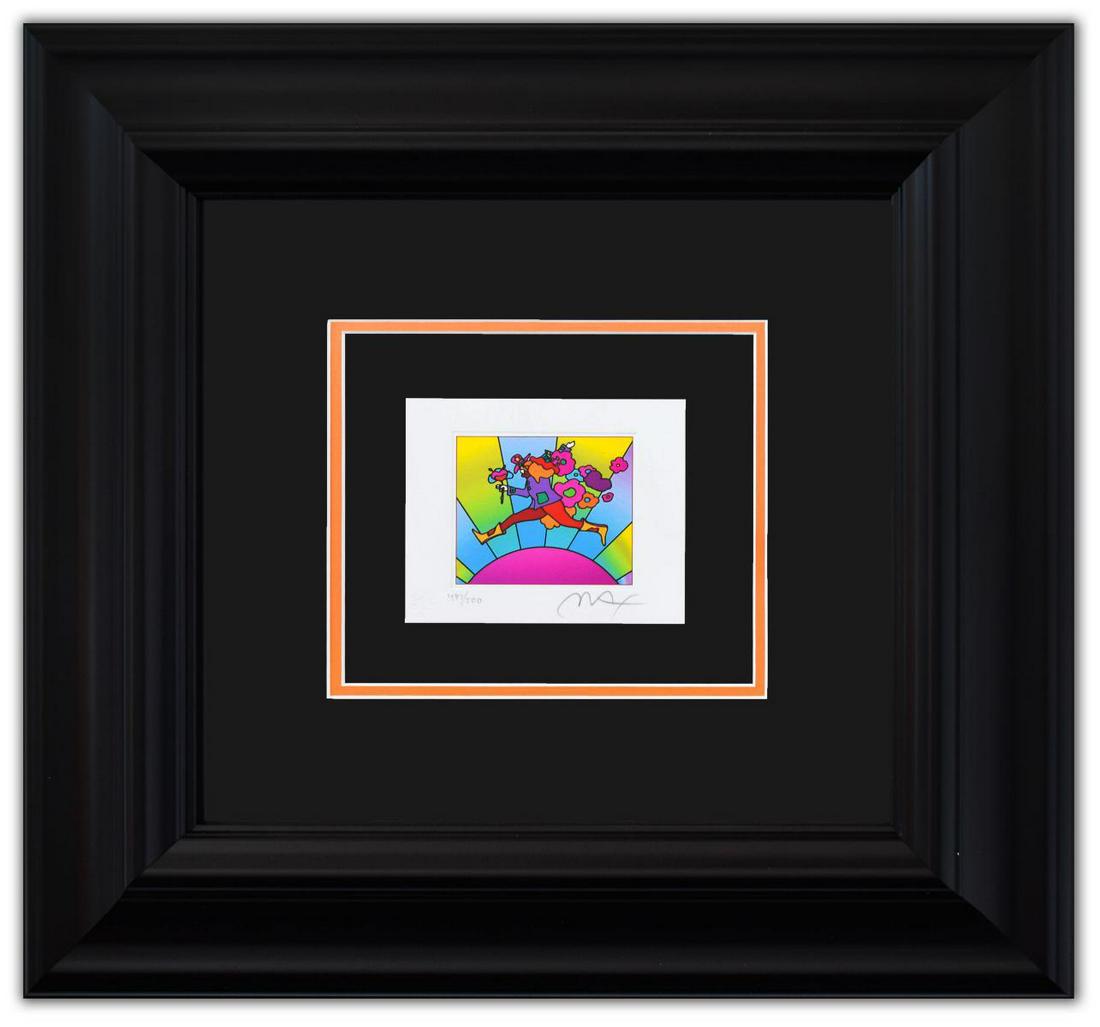 Peter Max- Original Lithograph "Flower Jumper Over (1 of 2)