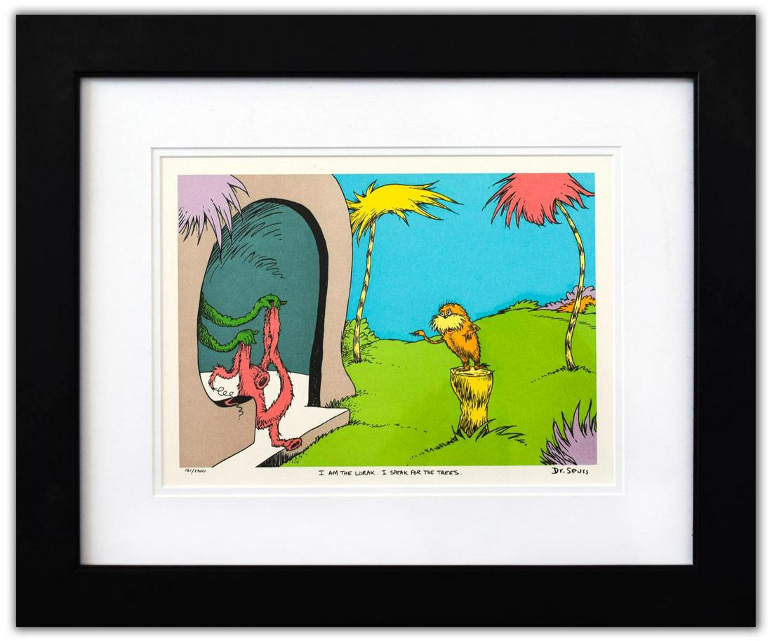 Dr. Seuss- Lithograph on B.F.K. Rives Paper "I AM THE (1 of 4)