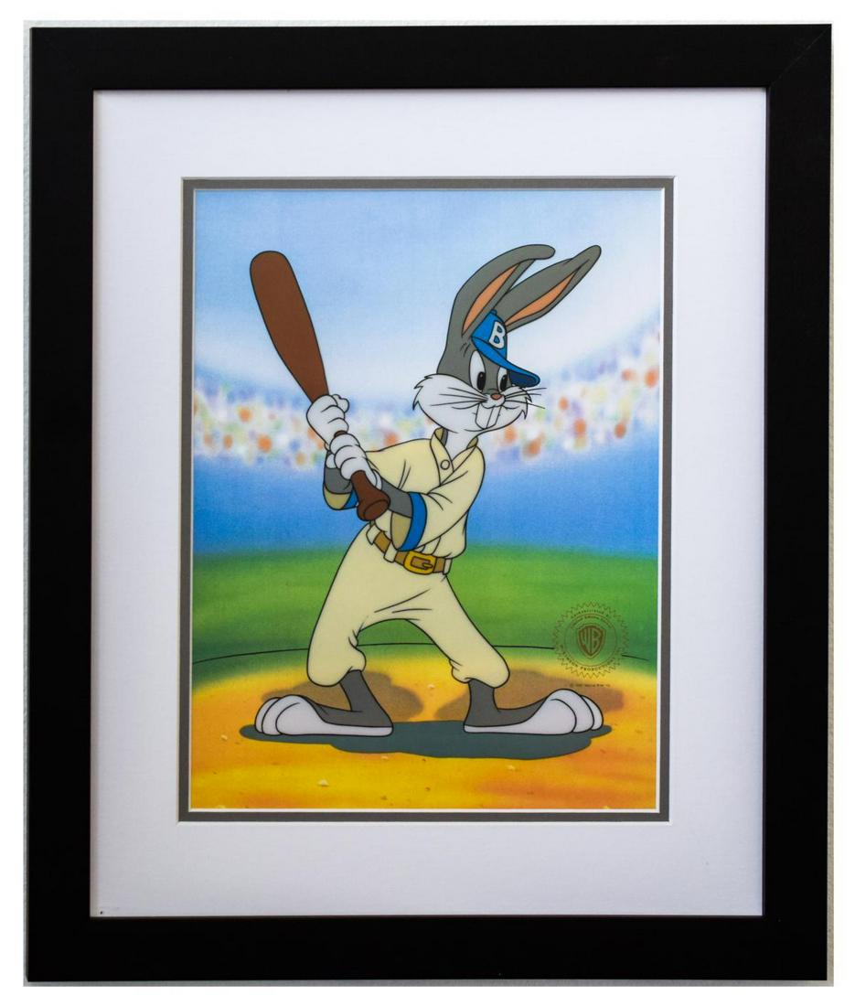 Warner Bros- Sericel "BUGS BUNNY AT BAT BASEBALL" (1 of 2)