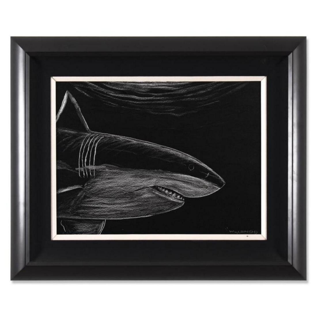 Wyland, "Great White Night" Framed Original Oil (1 of 2)