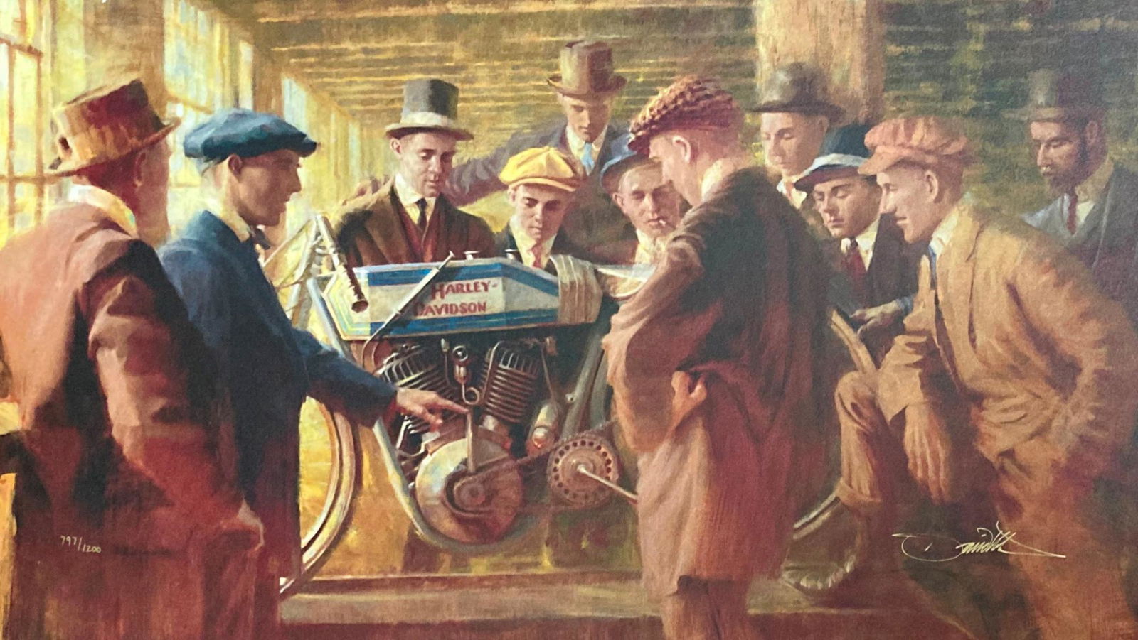 David Uhl- Original Giclee on Canvas "Great Doings" (1 of 1)