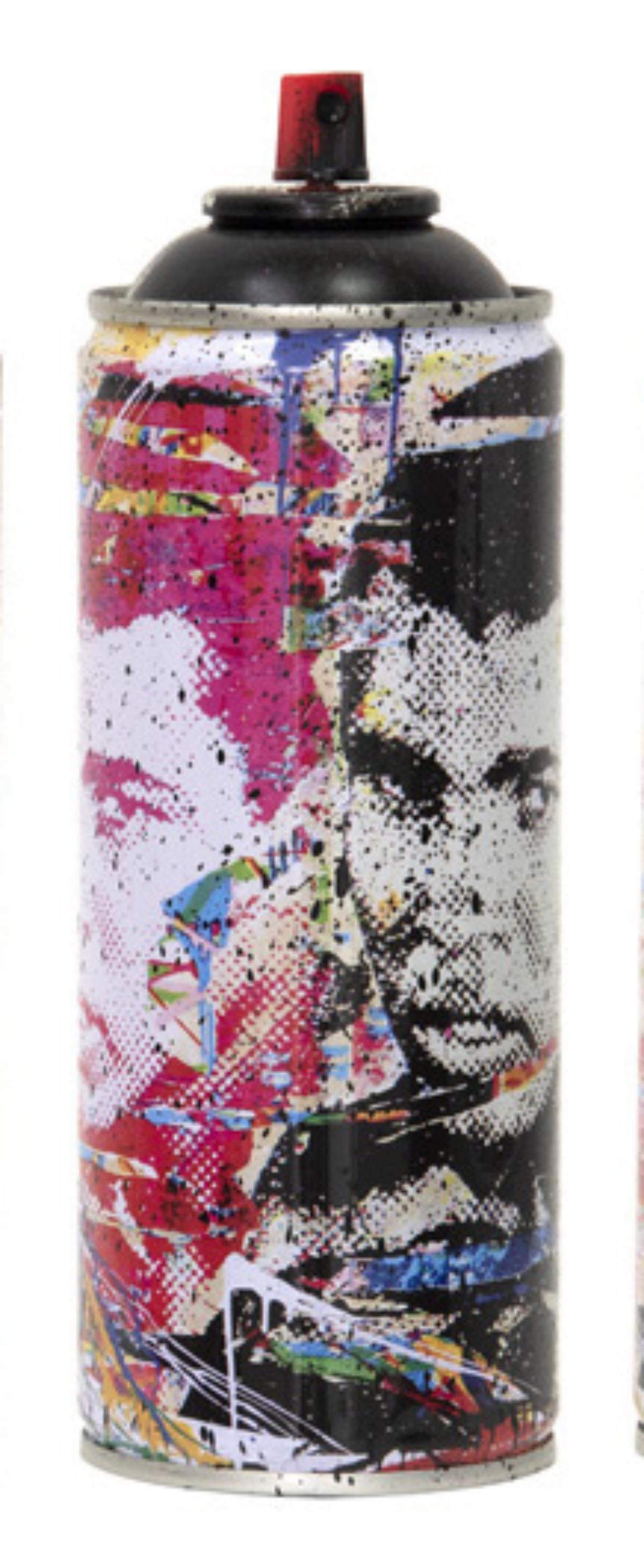 Mr. Brainwash- SPRAY CAN "CHAMP, 2020": Artist: Mr. Brainwash. Medium: SPRAY CAN. Title: CHAMP, 2020. Size (Unframed): 7.5" x 2.5". Limited Edition: Edition of 150. Additional: Cans Include Case. Reference# 14422.