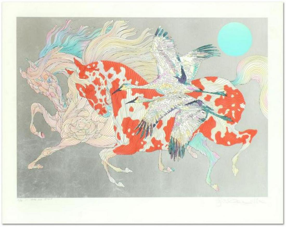Guillaume Azoulay- Serigraph with Hand Laid Silver Leaf (1 of 1)
