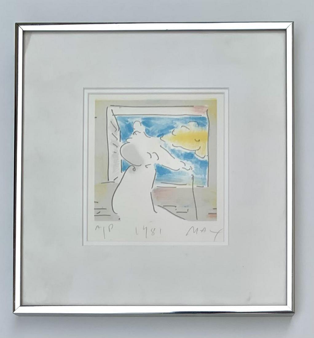 Peter Max Serigraph on paper "Angel" (1 of 2)