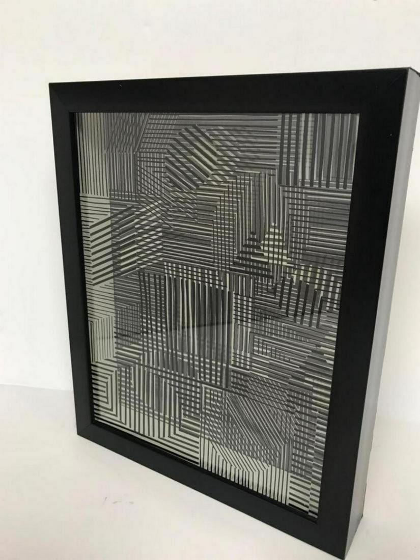 Victor Vasarely- 3D Wall Sculpture/object "Cinetiques": Artist: Victor Vasarely. Medium: 3D Wall Sculpture/object. Title: Cinetiques. Size (Unframed): . Size (Framed): 13" x 11". Certificate of Authenticity: Is included. Additional: Measures 11x13x2 inches