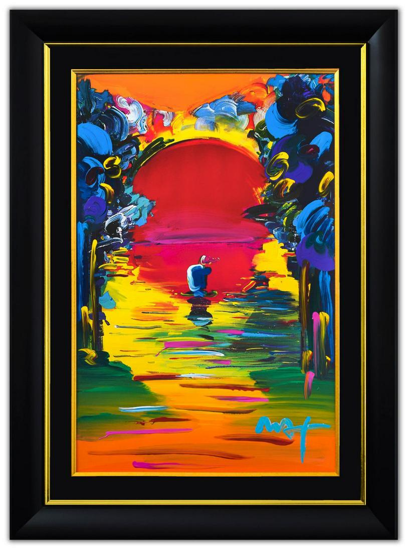 Peter Max- Original Mixed Media "Better World" (1 of 4)