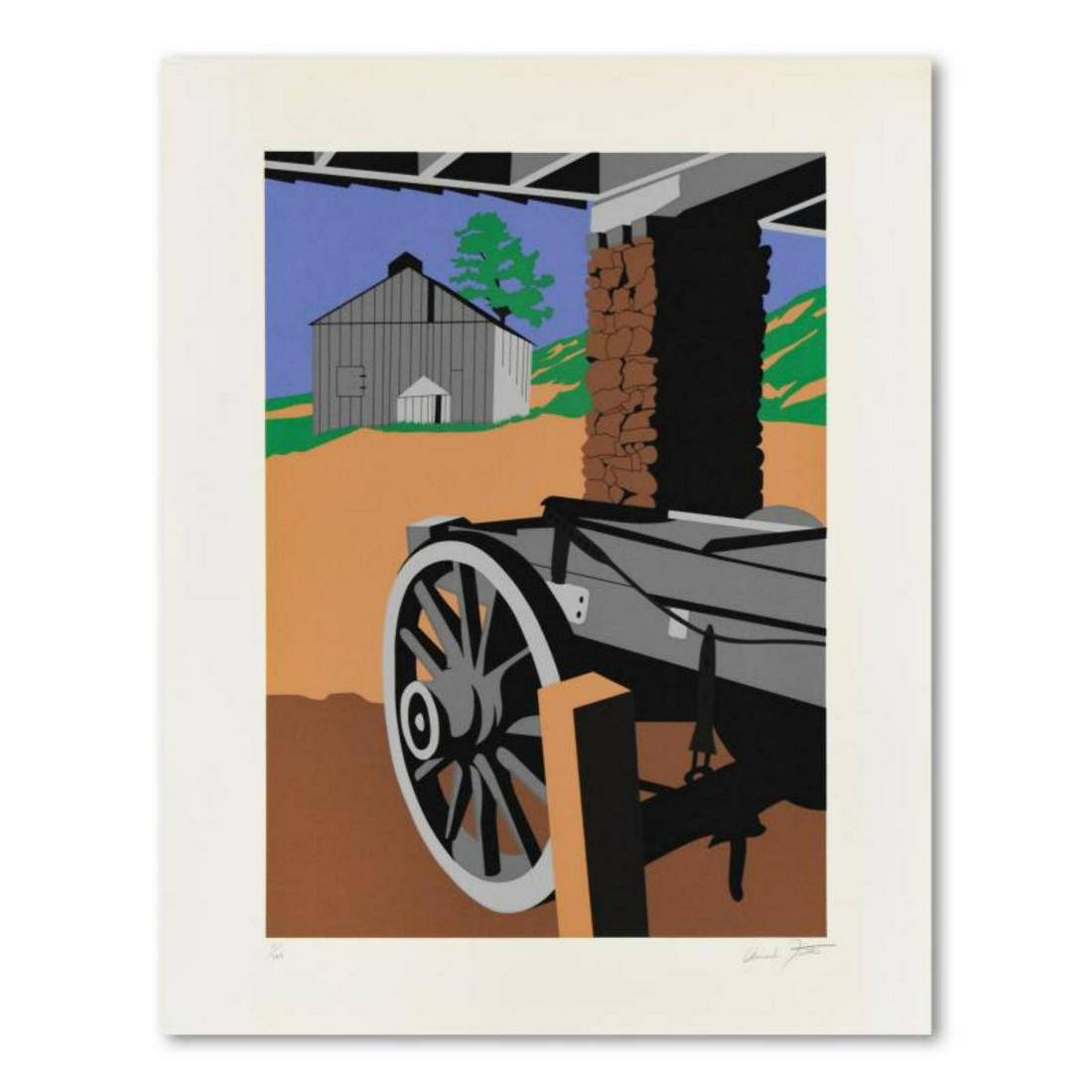 Armond Fields (1930-2008), "Wagon Wheel" Limited: "Wagon Wheel" is a limited edition hand pulled original serigraph on paper by Armond Fields (1930-2008), numbered and hand signed by the artist. Includes Letter of Authenticity. Measures approx. 23" x