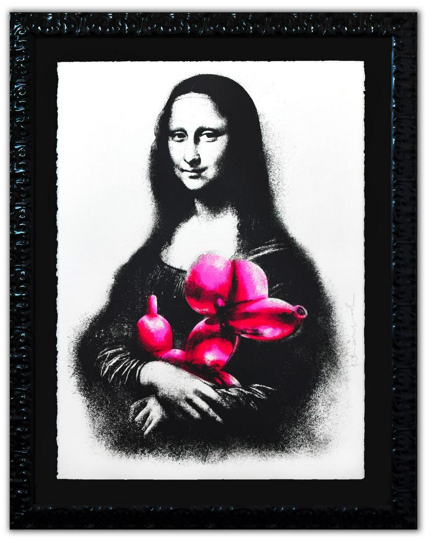 Mr. Brainwash- Silkscreen Serigraph "Rescue (Pink)" (1 of 3)