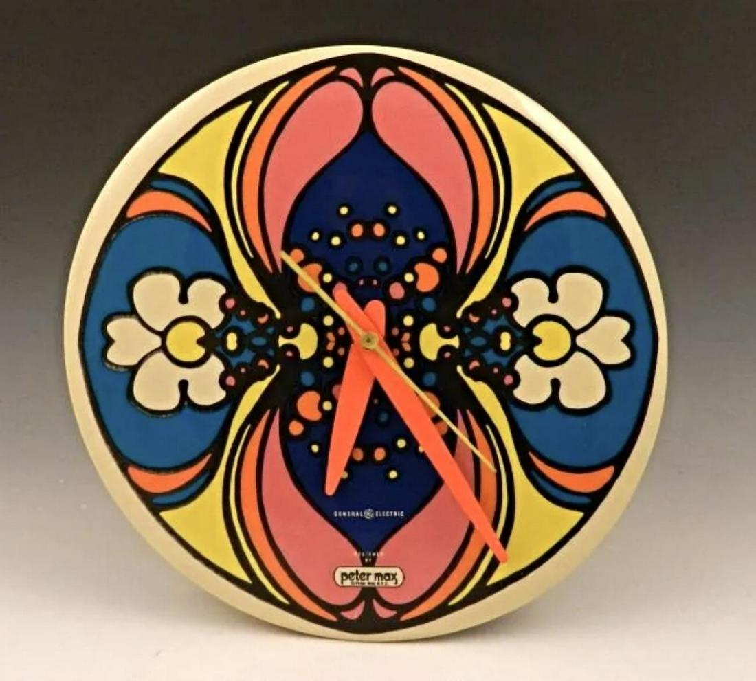 Peter max Original circa 1960s clock (1 of 2)