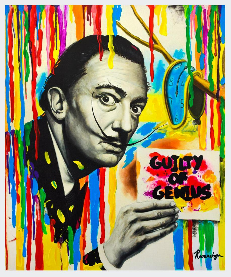 Nastya Rovenskaya- Mixed Media "Guilty of Genius" (1 of 1)
