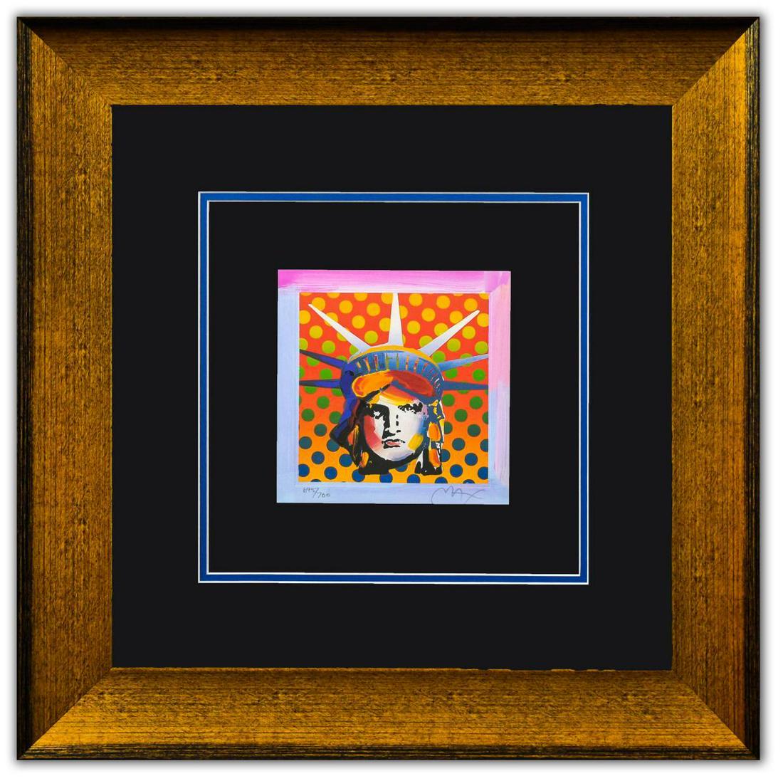 Peter Max- Original Lithograph "Liberty Head XI (Mini)" (1 of 2)