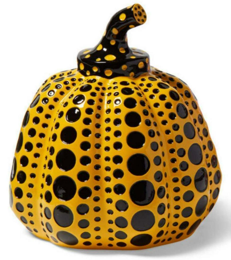 Yayoi Kusama (b. 1929) Painted cast resin "Yellow (1 of 2)