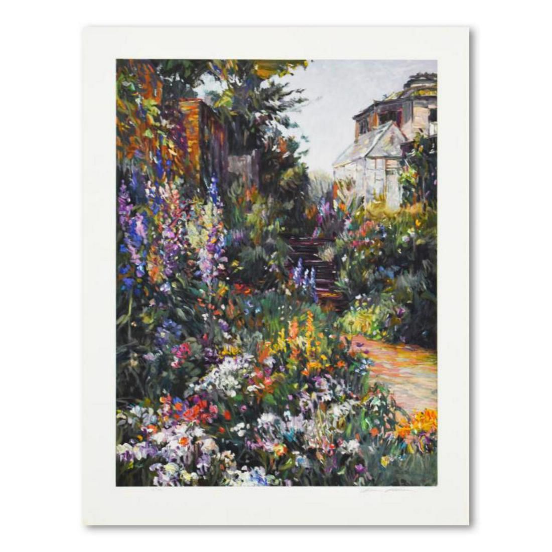 Henri Plisson, "The Greenhouse" Limited Edition: "The Greenhouse" is a limited edition serigraph on paper by Henri Plisson, HC numbered and hand signed by the artist. Includes Letter of Authenticity. Measures approx. 31" x 39" (border), 24" x 32" (i