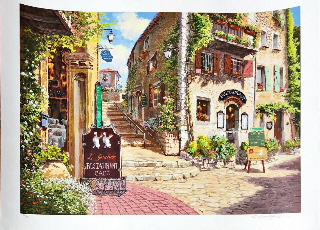 SAM PARK SERIGRAPH ON PAPER "BELLA FRANCHE" (1 of 3)