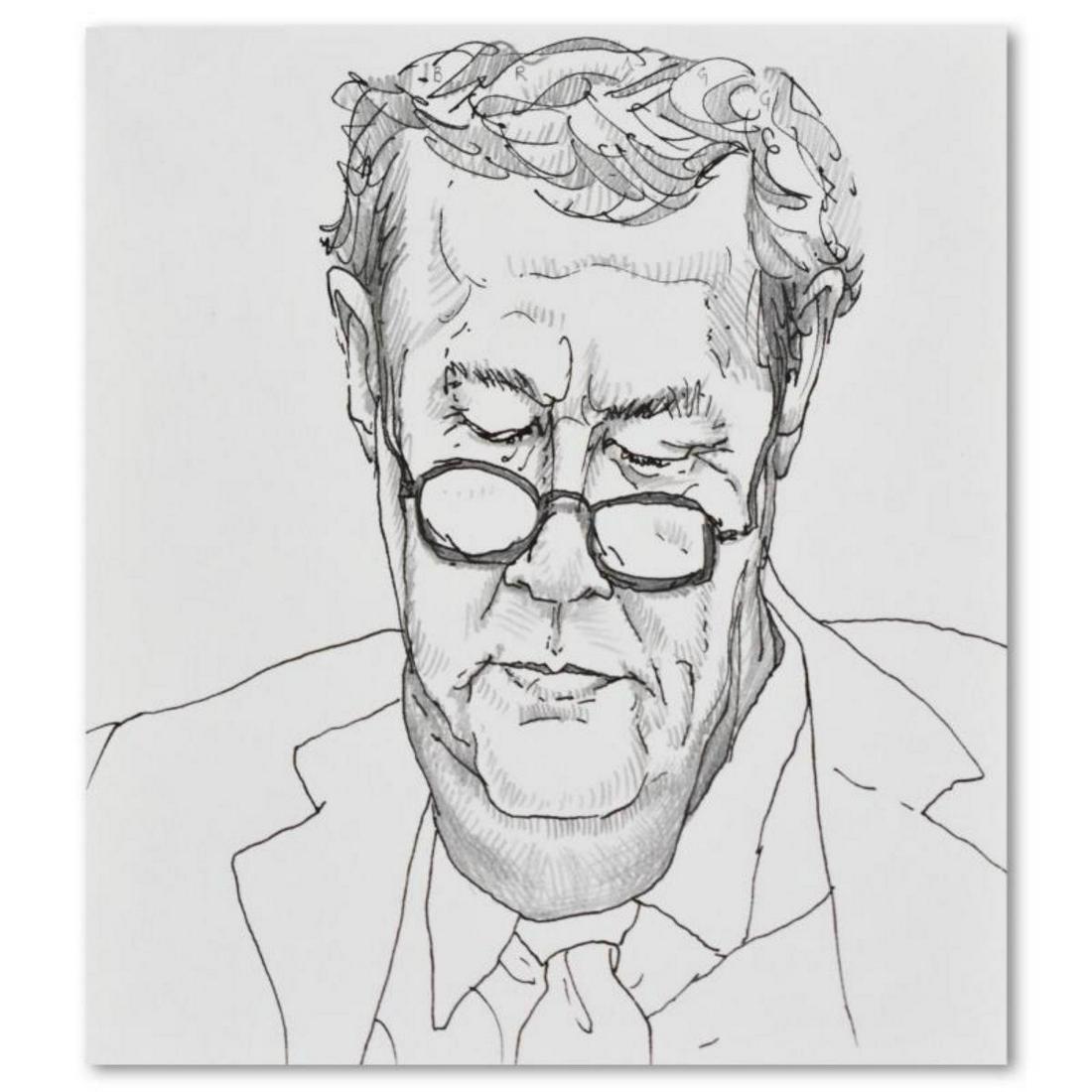 Charles Lynn Bragg, "Juror #3" Original Ink and Pencil (1 of 3)