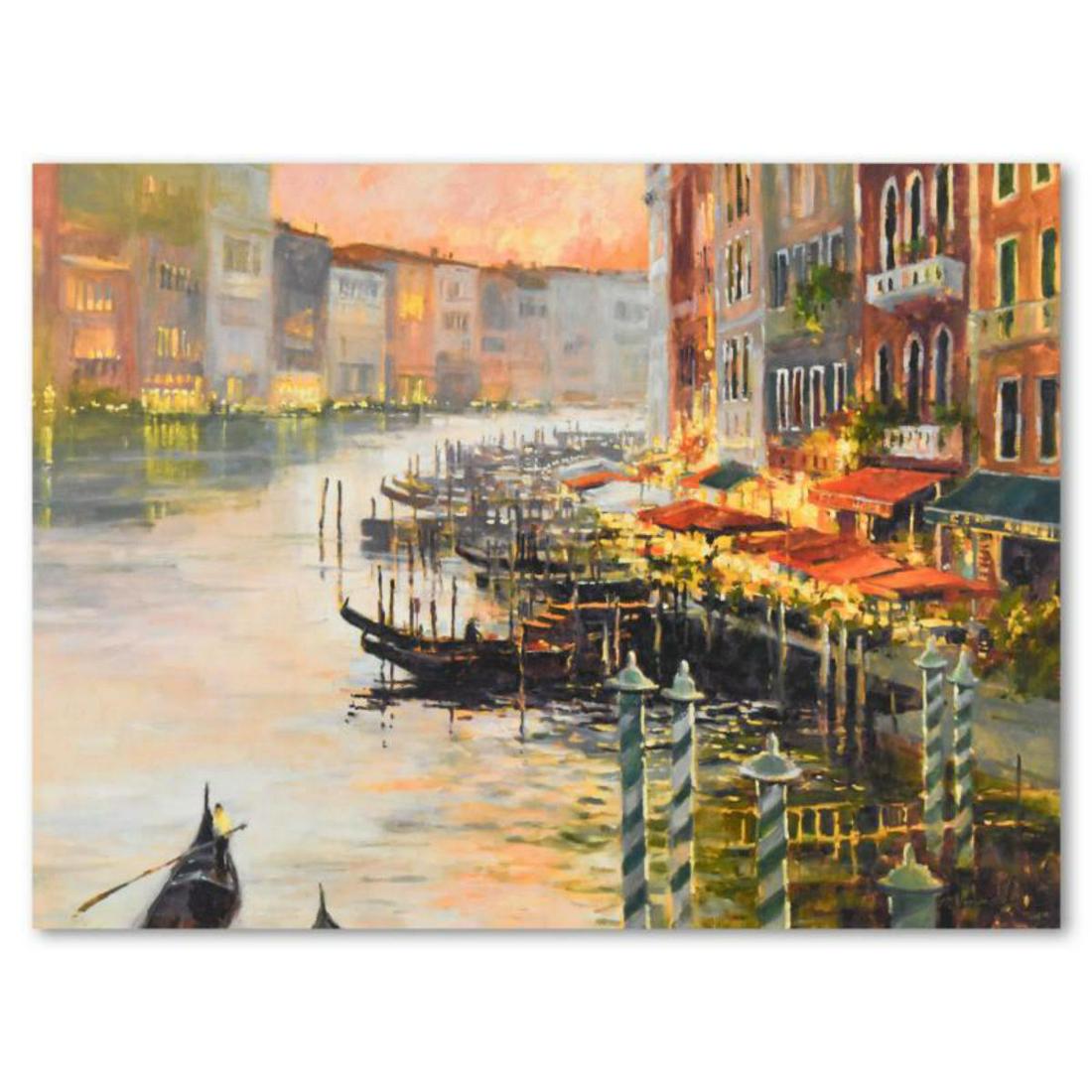 Marilyn Simandle, "Canal at Dusk" Limited Edition on (1 of 2)