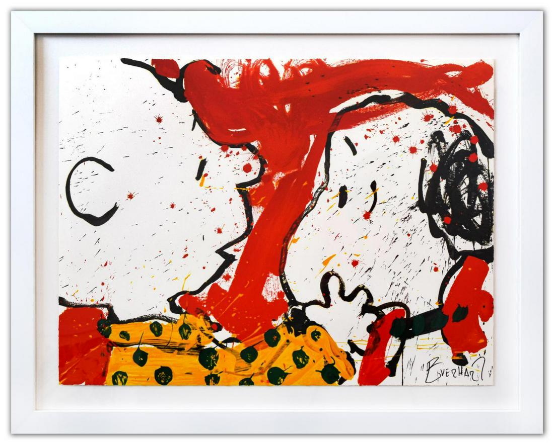 Tom Everhart- Hand Pulled Original Lithograph "Doggie (1 of 3)