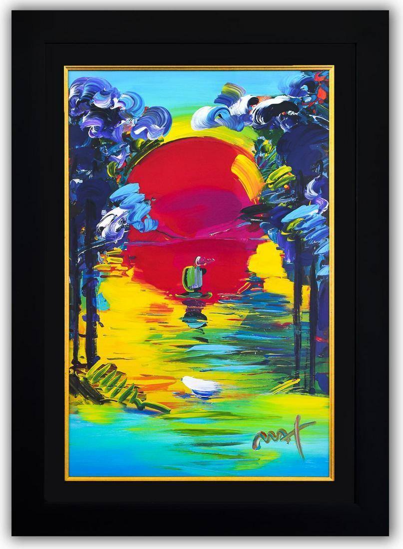 Peter Max- Original Mixed Media "Better World" (1 of 4)