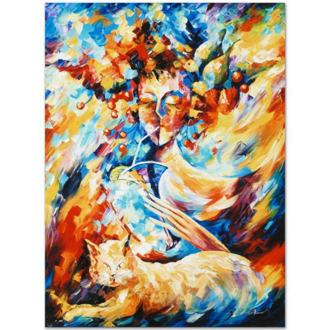Leonid Afremov (1955-2019) "Night Cap" Limited Edition (1 of 3)