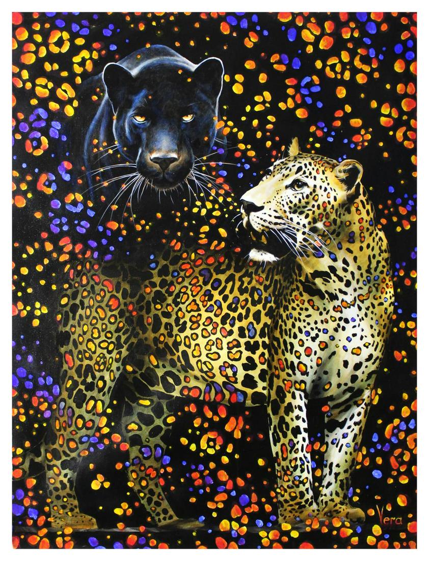 Vera V. Goncharenko- Original Oil on Canvas "The King: Artist: Vera V. Goncharenko. Medium: Original Oil on Canvas. Title: The King is Coming. Size (Unframed): 40" x 30". Certificate of Authenticity: From the publisher. Reference# 12624.