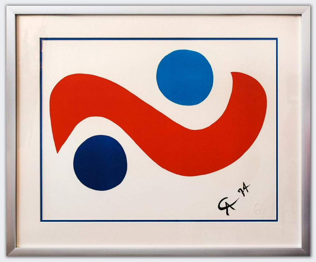 Alexander Calder- Lithograph on Arches Paper "Flying (1 of 2)