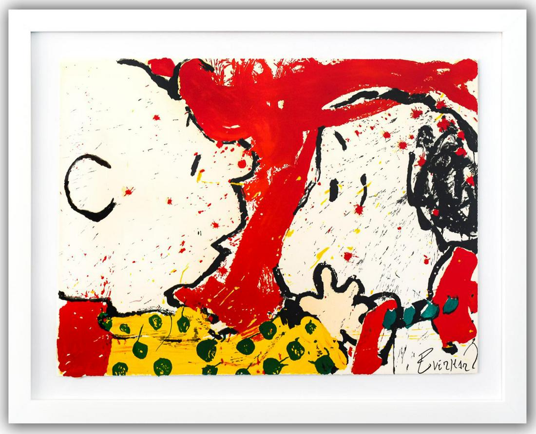 Tom Everhart- Hand Pulled Original Lithograph "Doggie (1 of 4)