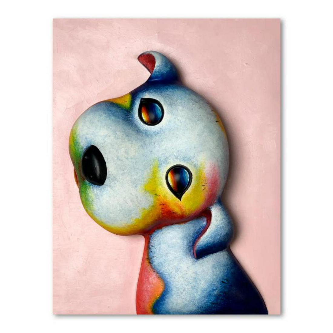 Wang, "Angel (Pink)" Hand Painted Limited Edition Bas (1 of 3)