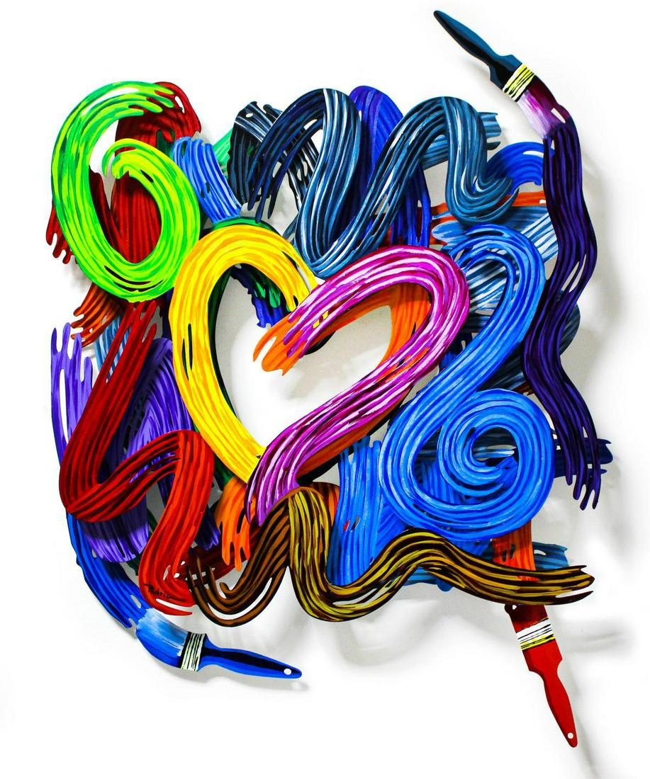 Patricia Govezensky- Original Painting on Cutout Steel (1 of 7)