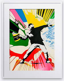 Mr. Brainwash Original One-of-a-Kind Mixed Media "Banks (1 of 5)
