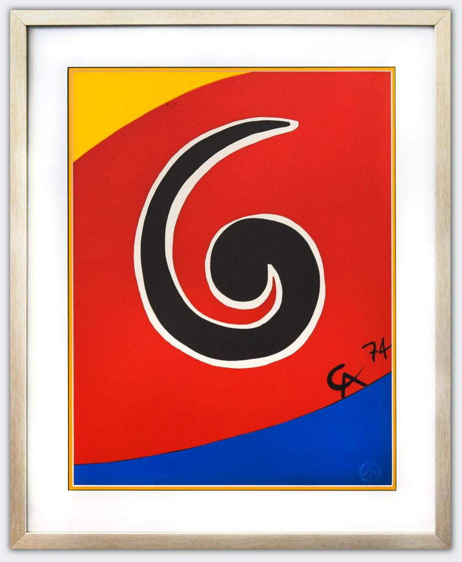 Alexander Calder- Lithograph on Arches Paper "Flying (1 of 3)