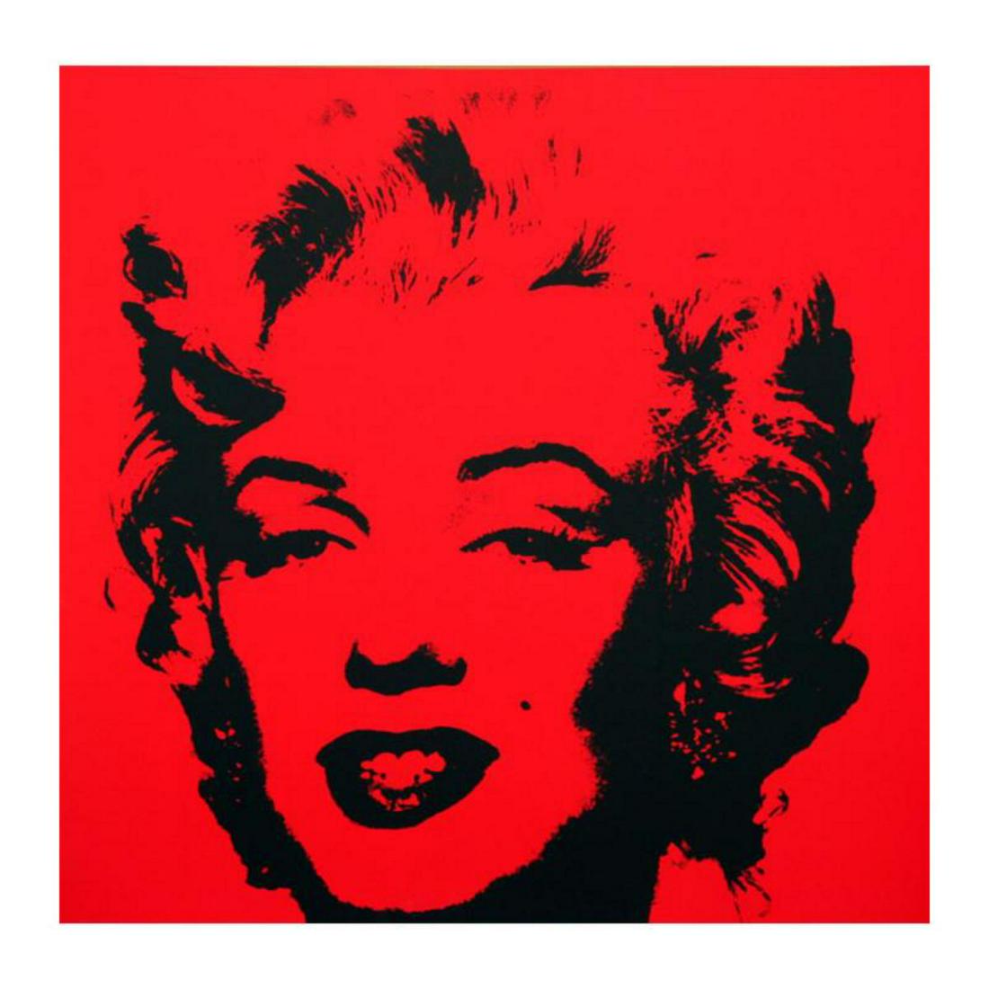 Andy Warhol "Golden Marilyn 11.43" Limited Edition Silk Screen Print from Sunday B Morning.: "Golden Marilyn 11.43" is a limited edition silk screen print on museum board from Sunday B Morning featuring the works of Andy Warhol. The piece is stamped in blue on the back with "Published by Sund