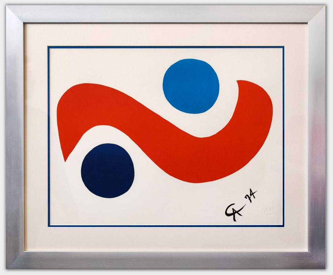 Alexander Calder- Lithograph on Arches Paper "Flying colors - Skybird" (1 of 2)