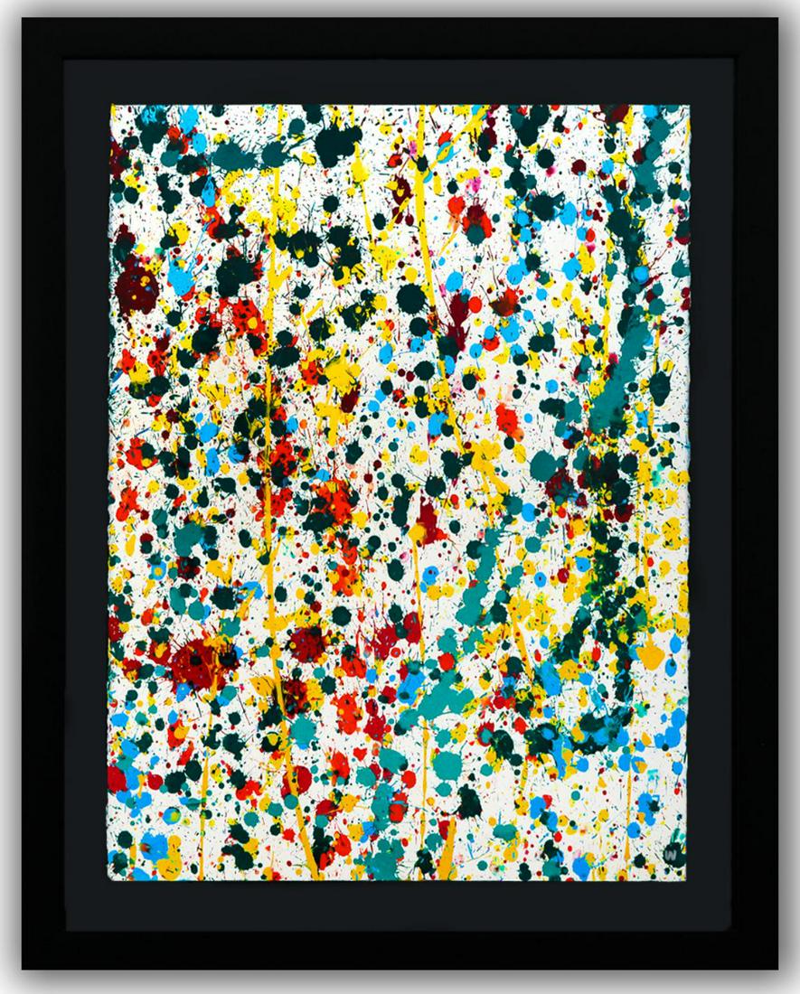 Wyland- Original Watercolor "Pollock Coral Reef" (1 of 3)