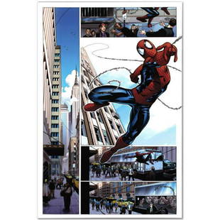 Marvel Comics "Astonishing Spider-Man & Wolverine #1" Numbered Limited Edition Giclee on Canvas by: A piece of comic book history, this limited edition, from original art by Adam Kubert, depicts the heroic Spider-Man and Wolverine. Adam Kubert began his professional comics career at age 12 as a