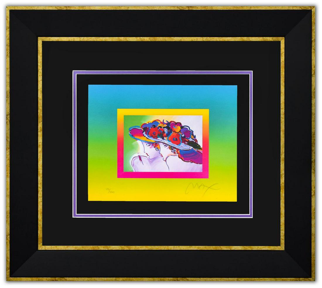 Peter Max- Original Lithograph "Friends on Blends" (1 of 2)