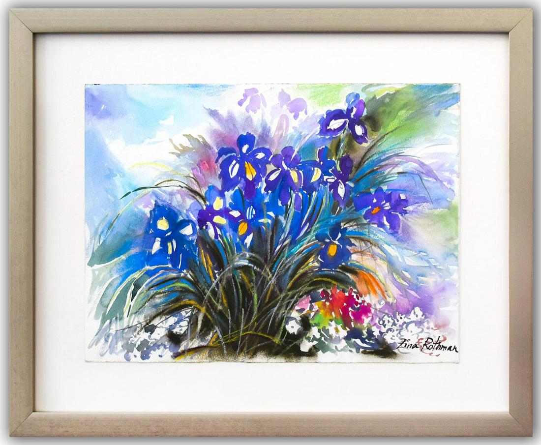 Zina Roitman- Original Watercolor "Untitled" (1 of 2)