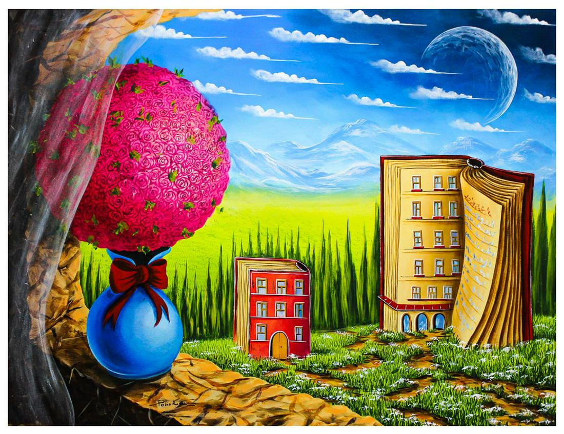 Eugene Poliarush- Original Oil on Canvas "The Story Of My Life" (1 of 2)