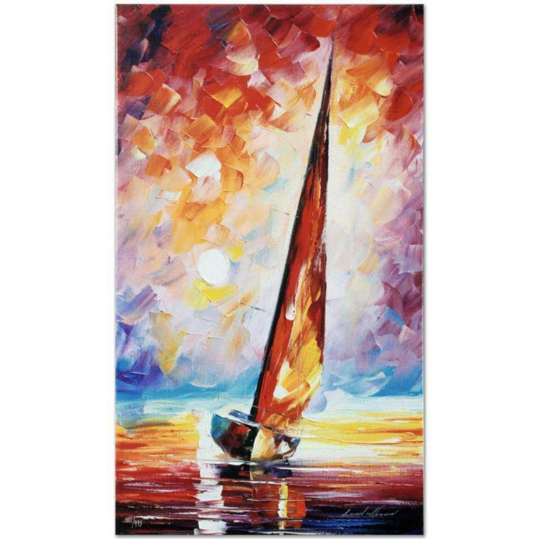 Leonid Afremov (1955-2019) "For the Sky" Limited Edition Giclee on Canvas, Numbered and Signed. This: Leonid Afremov's (1955-2019) masterful use of color and texture make his paintings unique collectibles that are sure to brighten any wall. "For the Sky" is a limited edition giclee on canvas. The piec