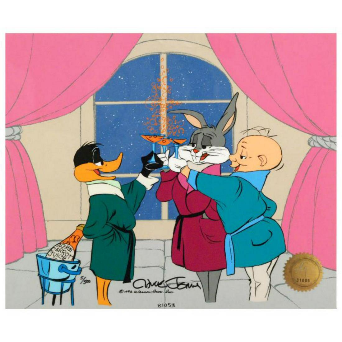 "Cheers!" by Chuck Jones (1912-2002). Limited Edition Animation Cel with Hand Painted Color, (1 of 2)