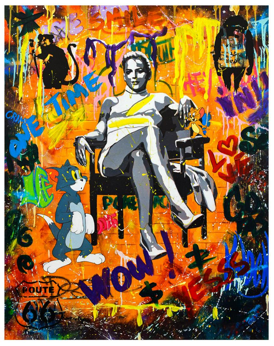 Nastya Rovenskaya- Mixed Media "Basic Instinct" (1 of 1)