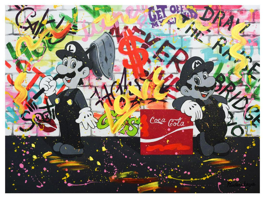 Nastya Rovenskaya- Mixed Media "Loving Coca Cola" (1 of 1)
