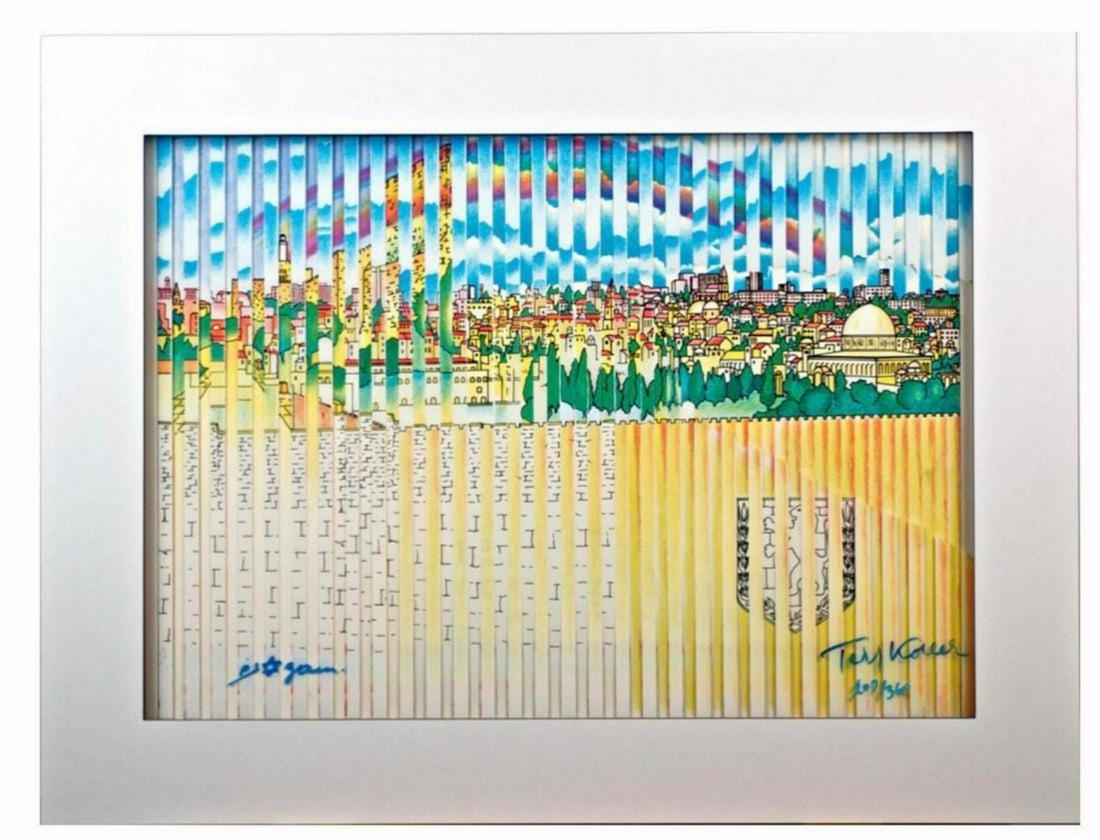 Yaacov Agam Multigraph "JERUSALEM 3000" (1 of 2)