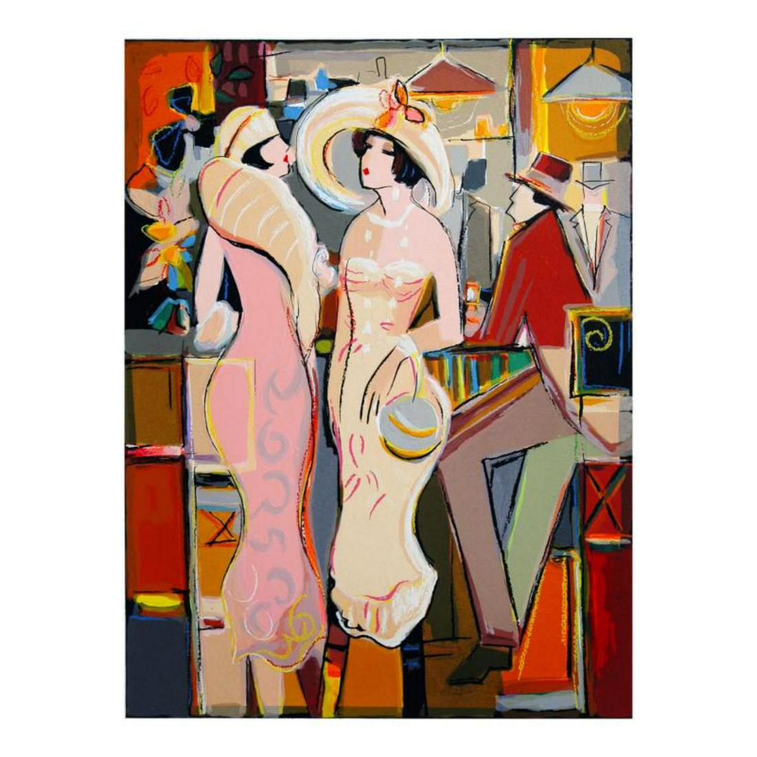Isaac Maimon, "Dames Elegantes" Limited Edition Serigraph, Numbered and Hand Signed with Letter of (1 of 2)